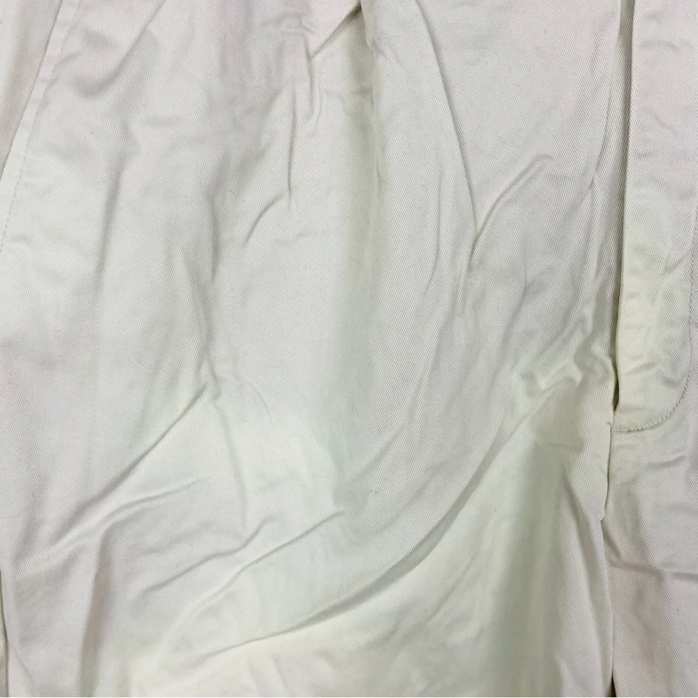 Haggar Men's cream cotton Flat Front Shorts size 34